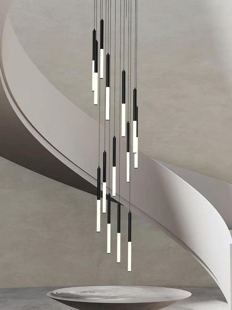 Interior Design Youtube - Lampu Gantung LED Modern Desain Tabung