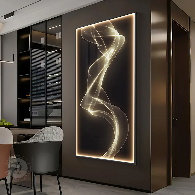 Interior Design Remote - Lampu dinding desain garis Modern, lampu