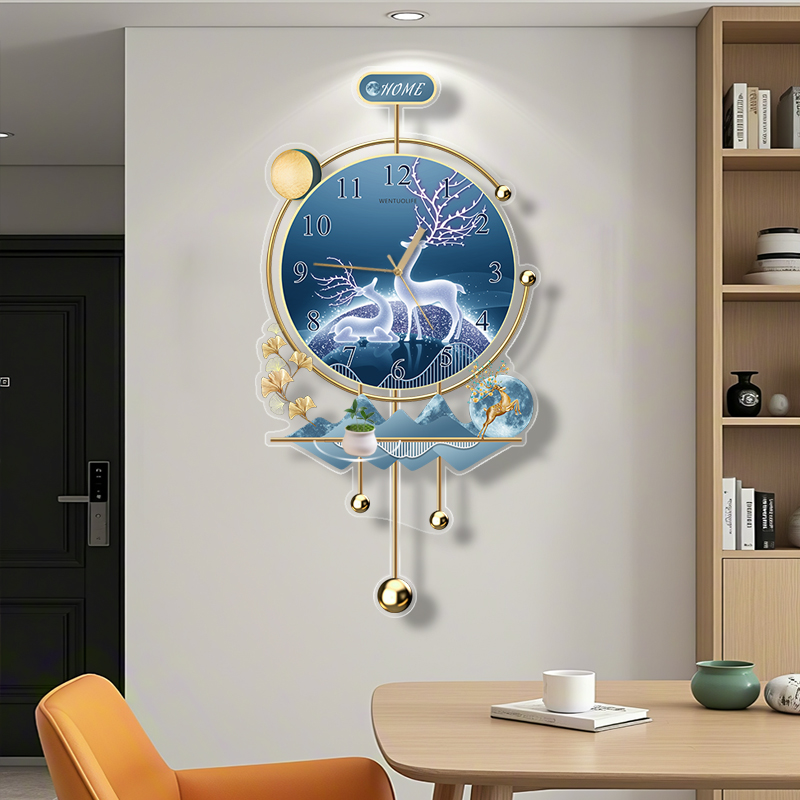 Interior Design Quiet Luxury - Jam Dinding Zen Sweep Movement untuk