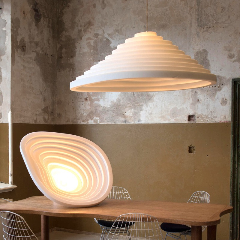 Lampu Gantung LED Resin Gaya W - Interior Design Remote ulasan dan harga