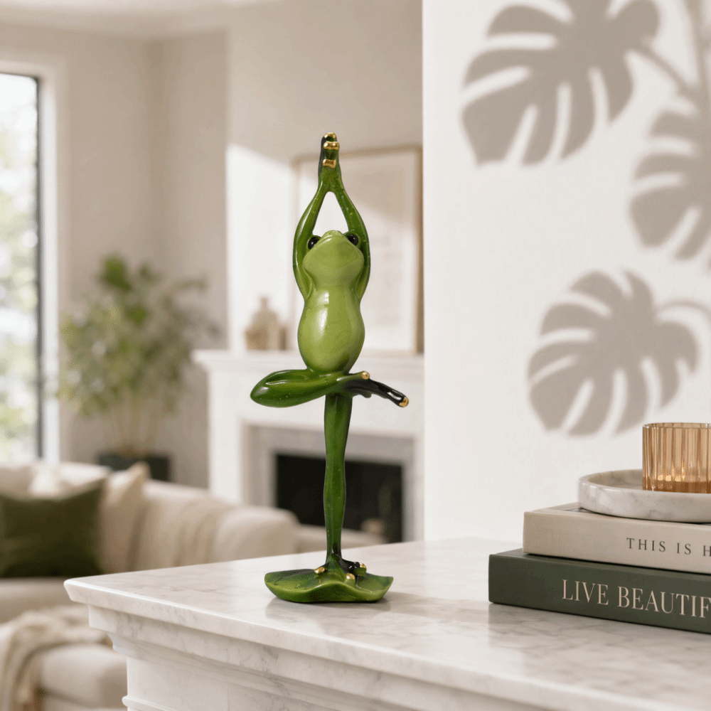 Figur Resin Amfibi Pose Yoga,  - Interior Design Course ulasan dan harga